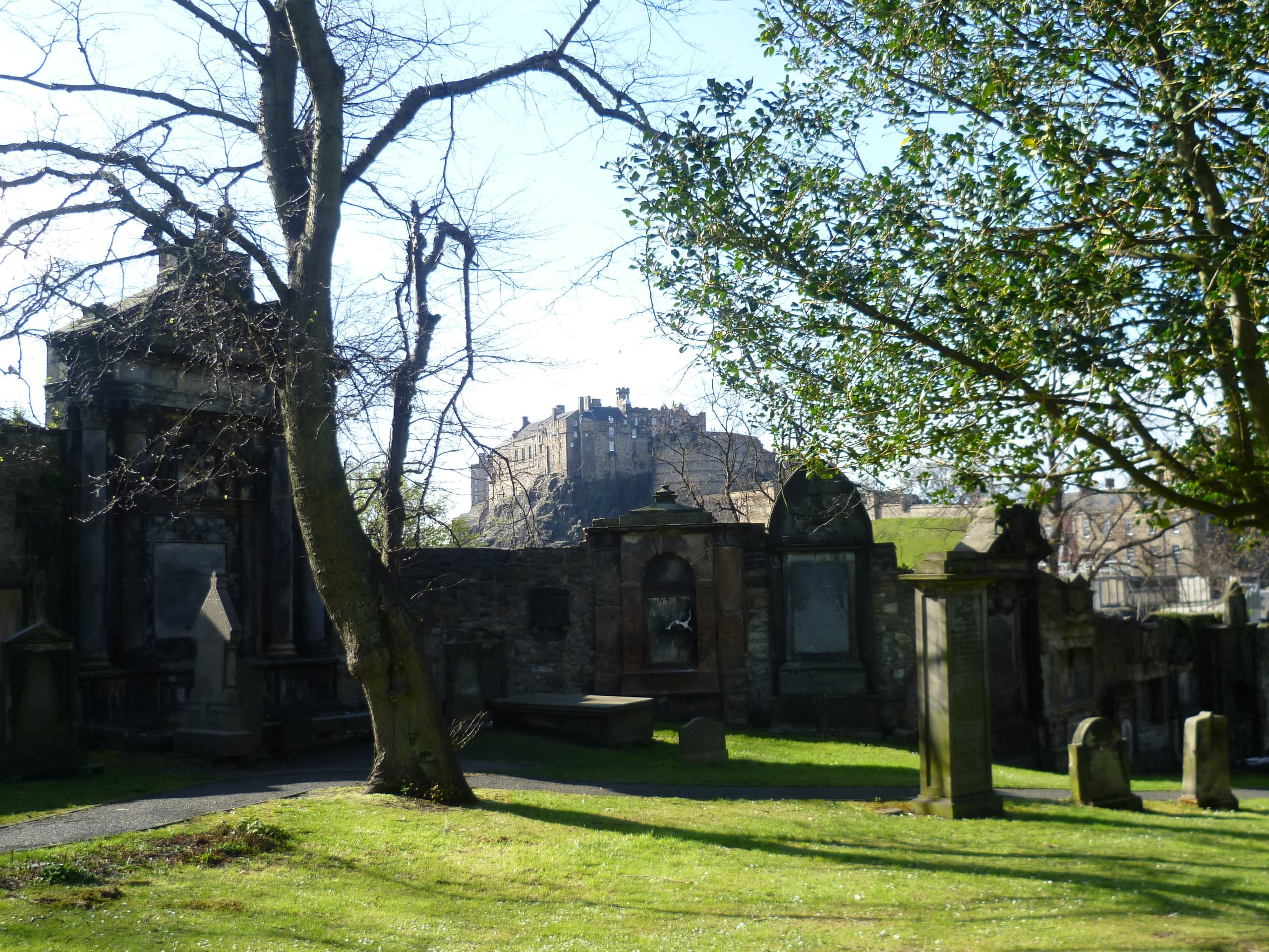 Historic carved headstones and mausoleums in Greyfriars Kirkyard