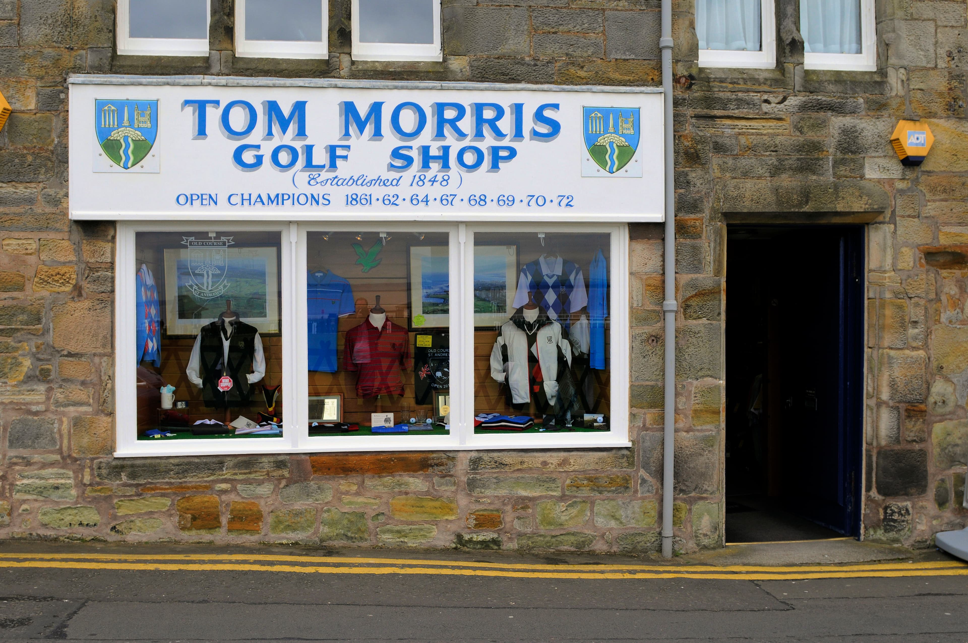 Historic Old Tom Morris Golf Shop and workshop beside the Old Course in St Andrews