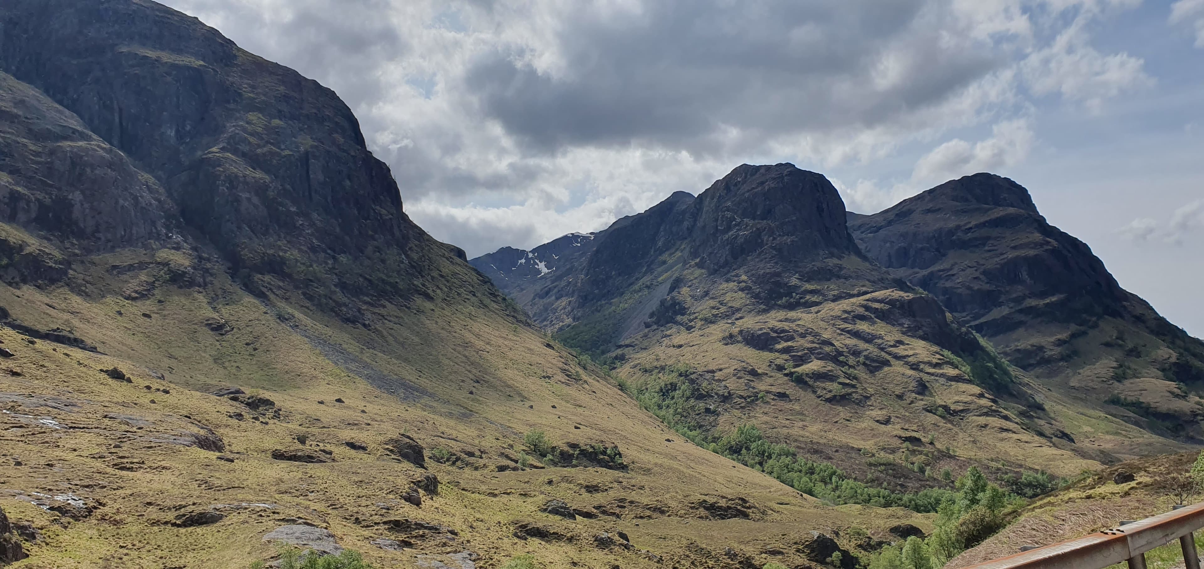 Bidean nam Bian and the Three Sisters of Glen Coe viewed from the south side.