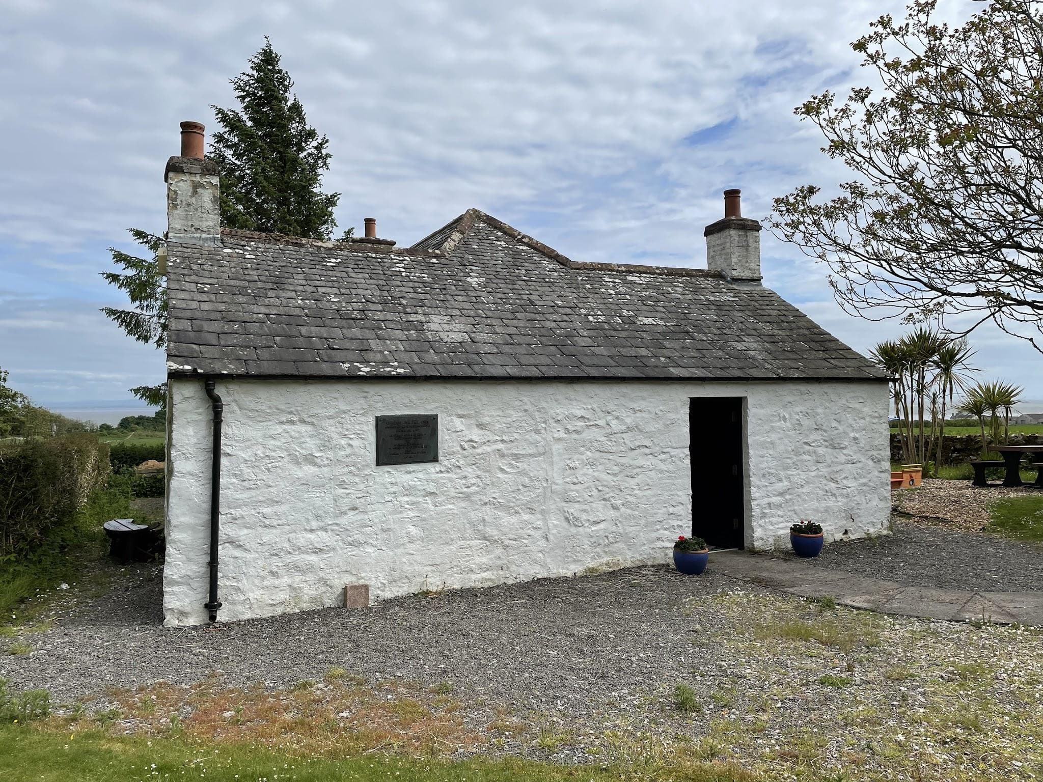 John Paul Jones birthplace cottage museum at Arbigland near Kirkbean.