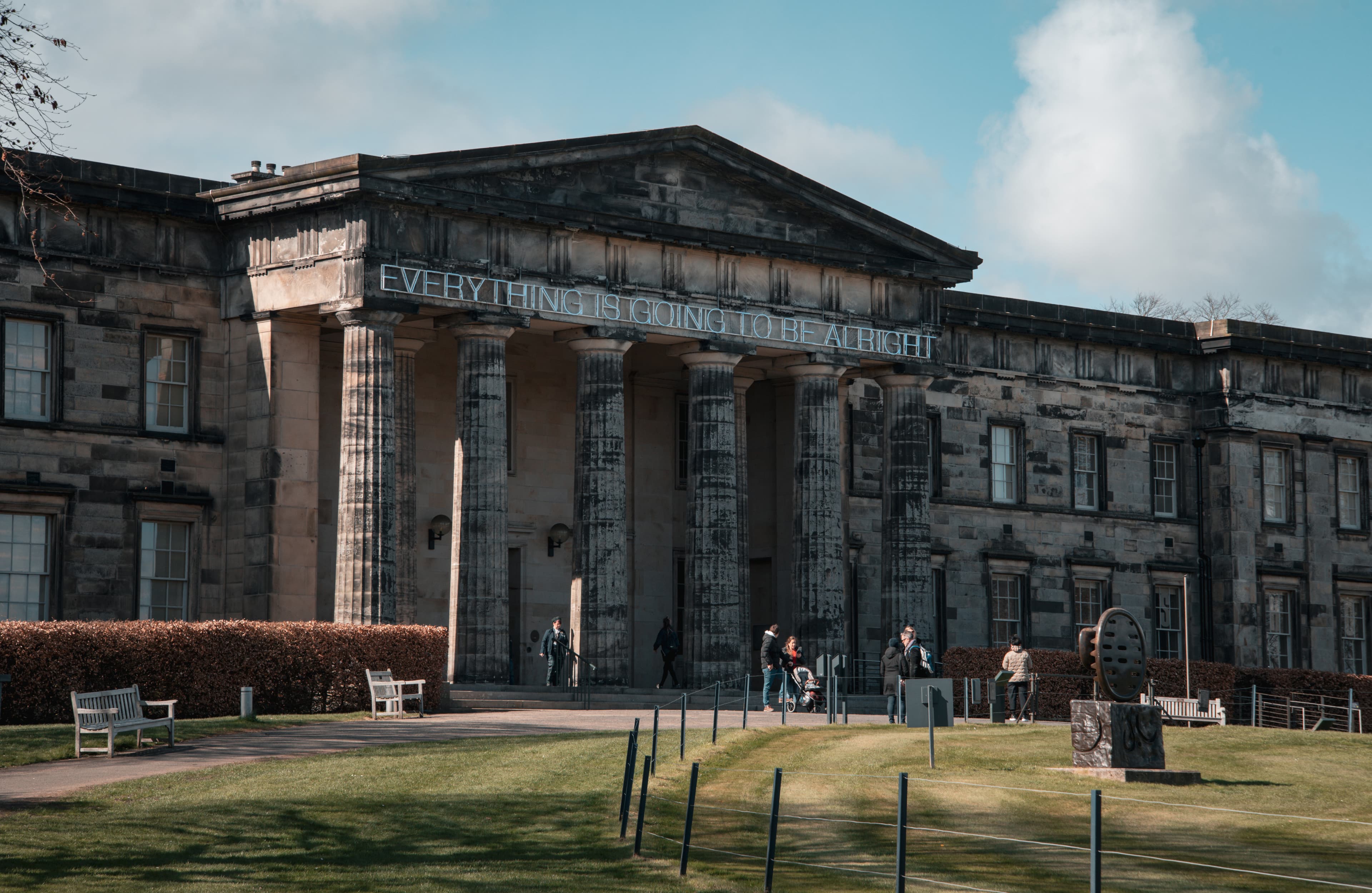Scottish National Gallery of Modern Art near the Water of Leith