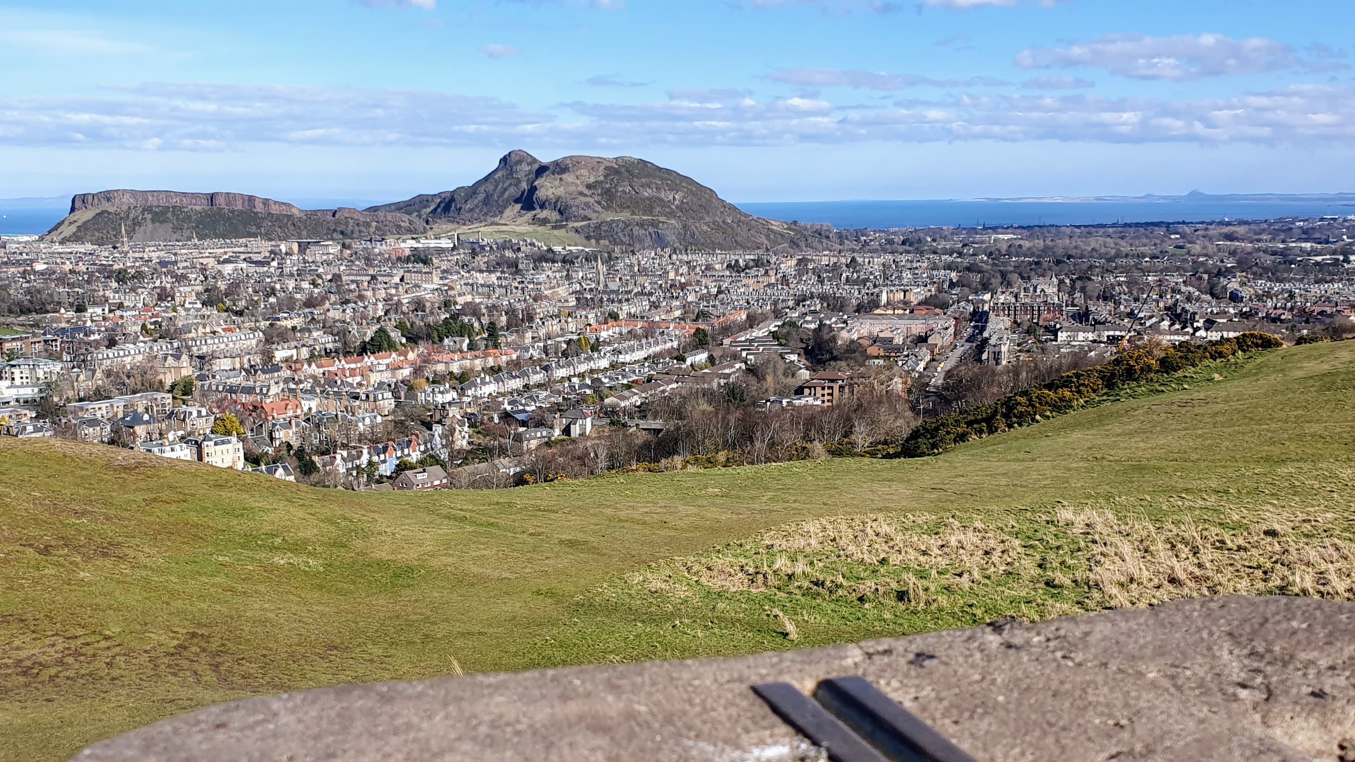 Arthur's Seat as seen from Blackford Hill near the Observatory, Edinburgh